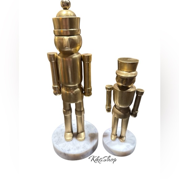 Threshold Nutcracker Gold with Marble Base - Small -Christmas 2023 - Picture 4 of 4